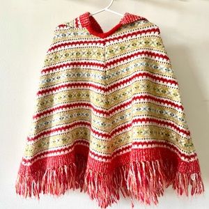 GAP Kids Vintage Boho Poncho Shawl Girls XL 12